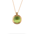 Peridot Bubble Pendant Necklace