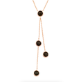 Smoky Quartz Drop Pendant Necklace