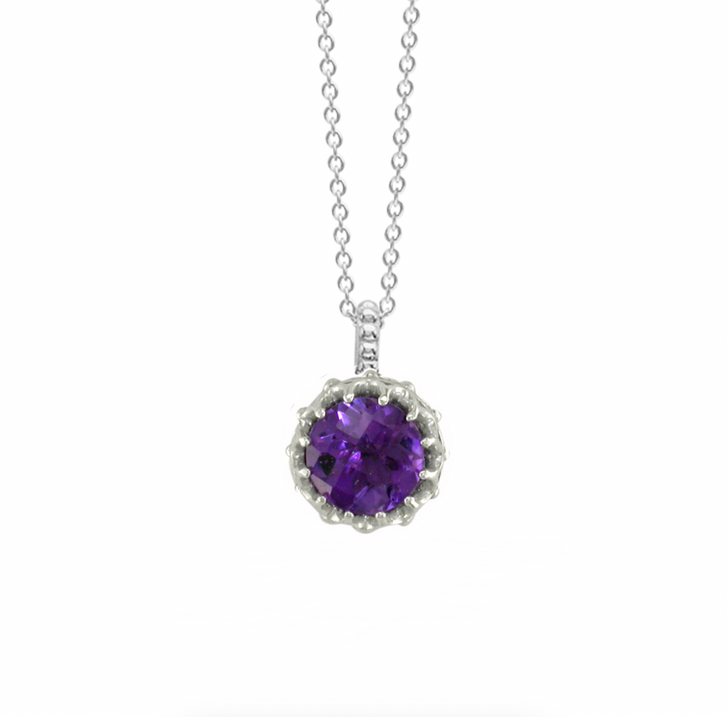 Amethyst Coronation Pendant Necklace