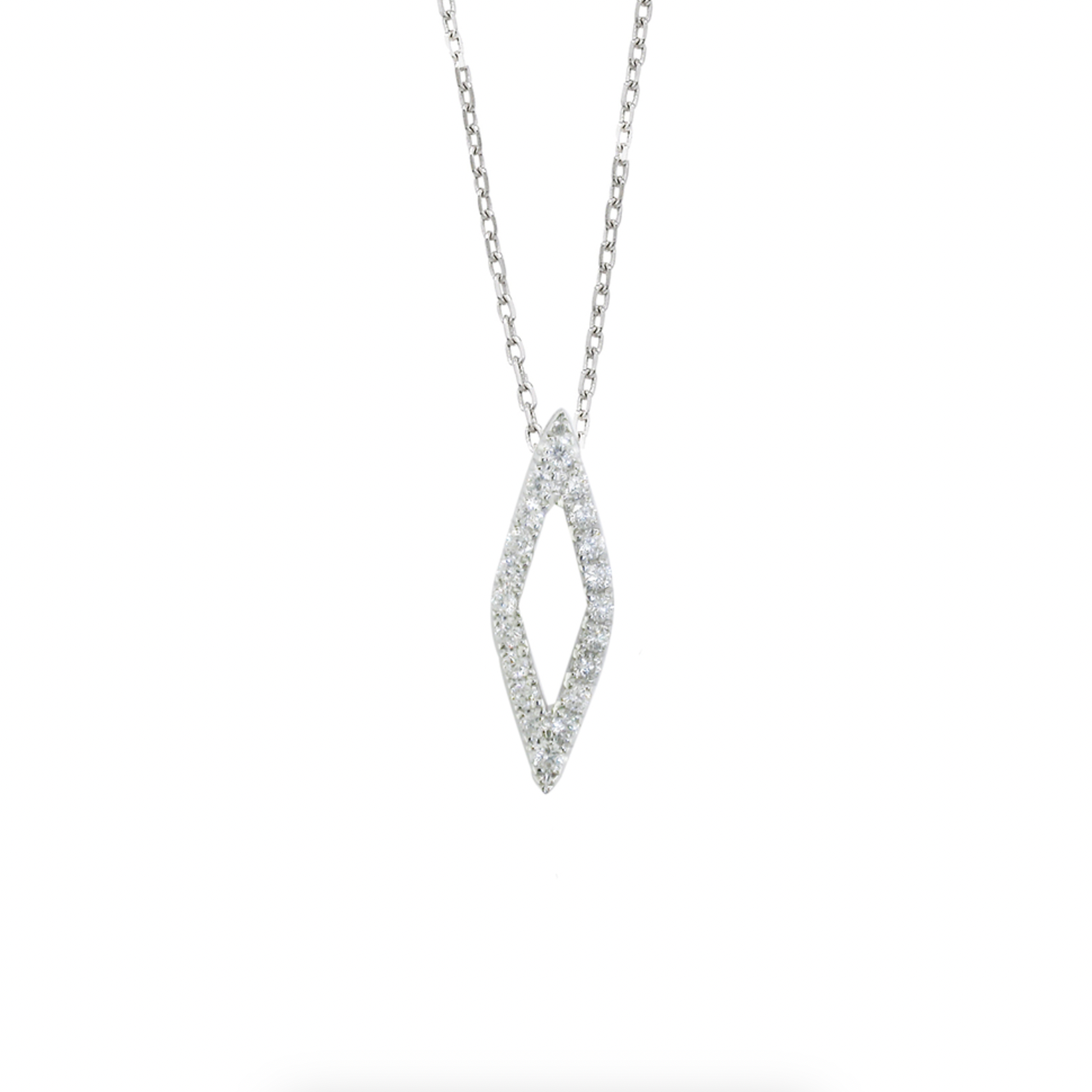 Diamond Geo Pendant Necklace